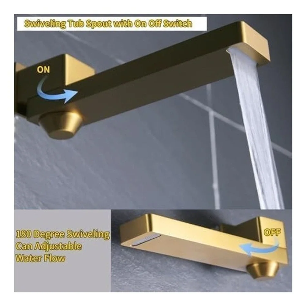 HONGTONGSOWER Waterfall Tub Faucet Spout